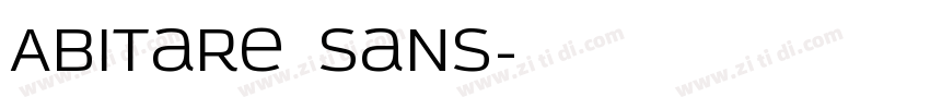 Abitare sans字体转换